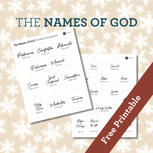 The Names of God Printable Gift Tags- Free Download